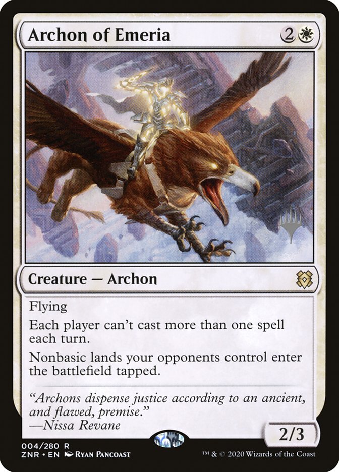 Archon of Emeria (Promo Pack) [Zendikar Rising Promos] | Galactic Gamez
