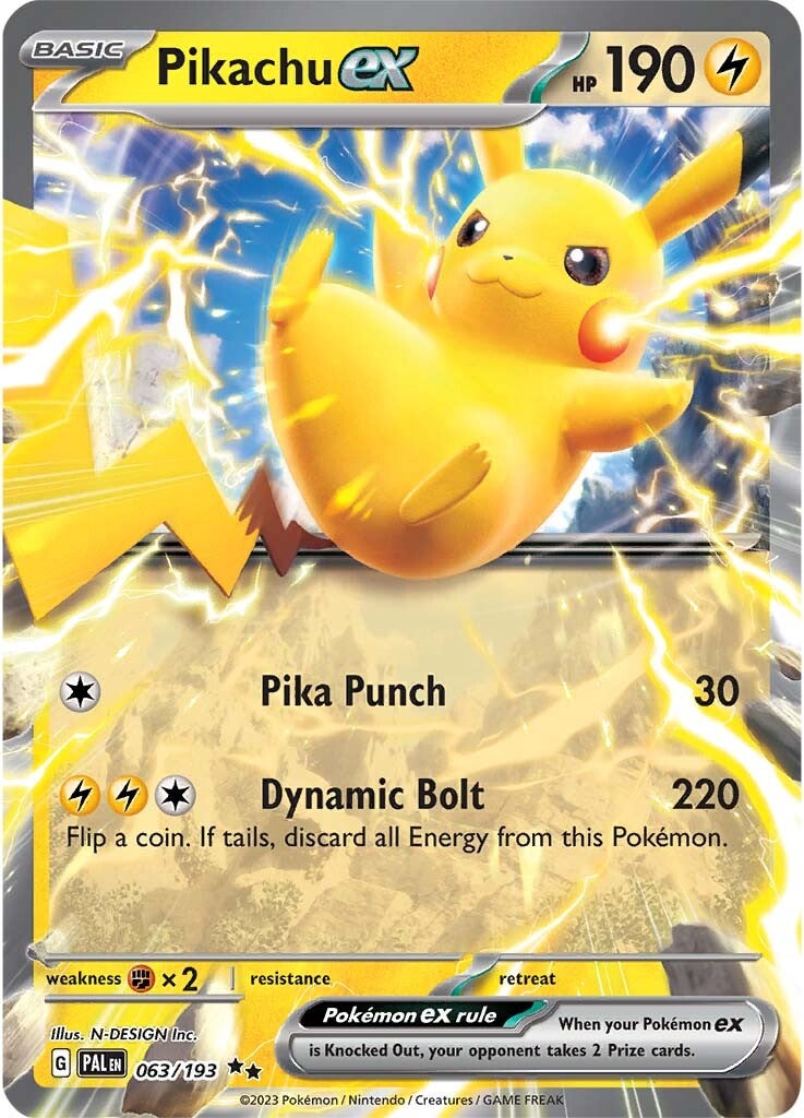 Pikachu ex (063/193) [Scarlet & Violet: Paldea Evolved] | Galactic Gamez