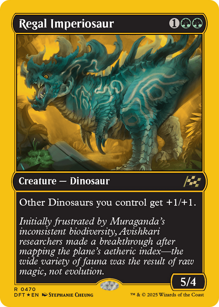 Regal Imperiosaur (First-Place Foil) [Aetherdrift] | Galactic Gamez