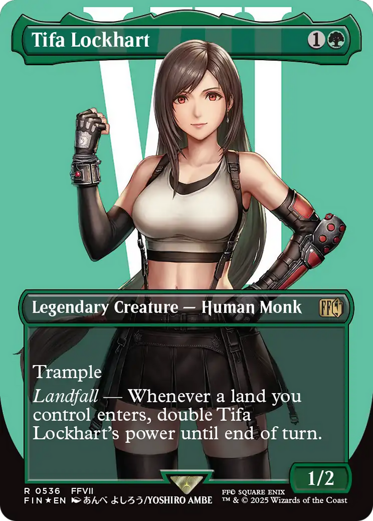 Tifa Lockhart (Borderless) (Surge Foil) [FINAL FANTASY] | Galactic Gamez