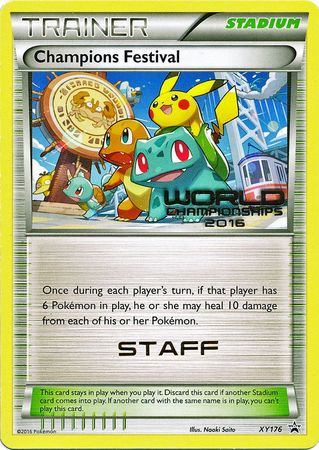 Champions Festival 2016 Staff (XY176) [XY: Black Star Promos] | Galactic Gamez