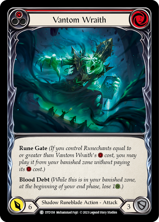 Vantom Wraith (Red) [DTD158] (Dusk Till Dawn)  Rainbow Foil | Galactic Gamez