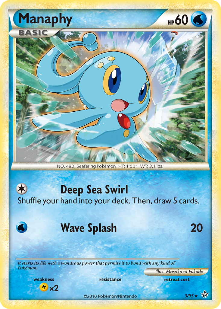 Manaphy (3/95) [HeartGold & SoulSilver: Unleashed] | Galactic Gamez