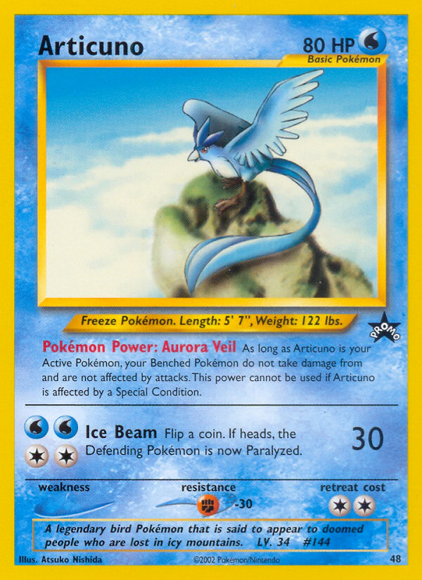 Articuno (48) [Wizards of the Coast: Black Star Promos] | Galactic Gamez