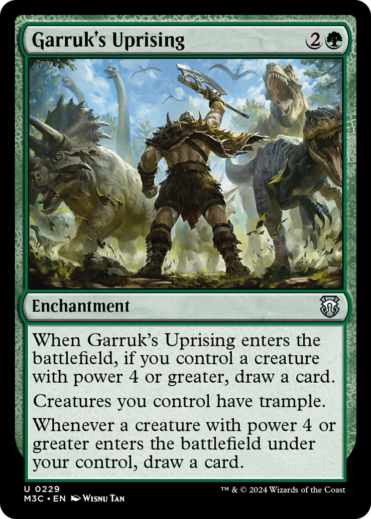 Garruk's Uprising (Ripple Foil) [Modern Horizons 3 Commander] | Galactic Gamez