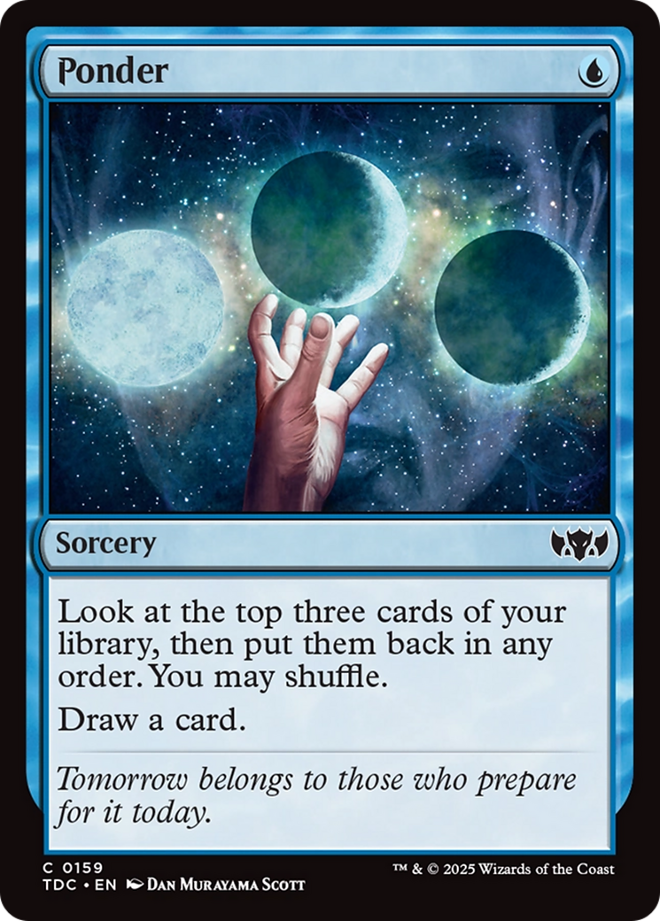 Ponder [Tarkir: Dragonstorm Commander] | Galactic Gamez