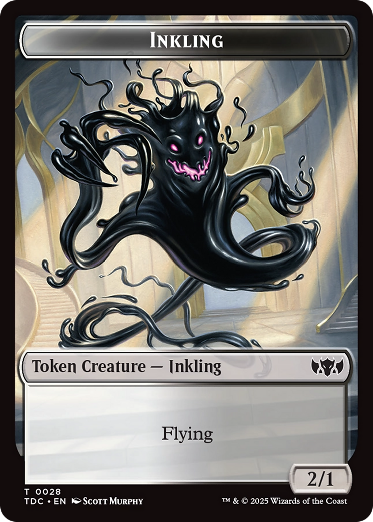 Inkling // Bird Double-Sided Token [Tarkir: Dragonstorm Commander Tokens] | Galactic Gamez