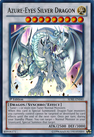 Azure-Eyes Silver Dragon [SDBE-EN040] Ultra Rare | Galactic Gamez