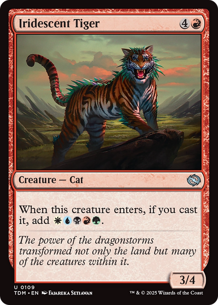Iridescent Tiger [Tarkir: Dragonstorm] | Galactic Gamez