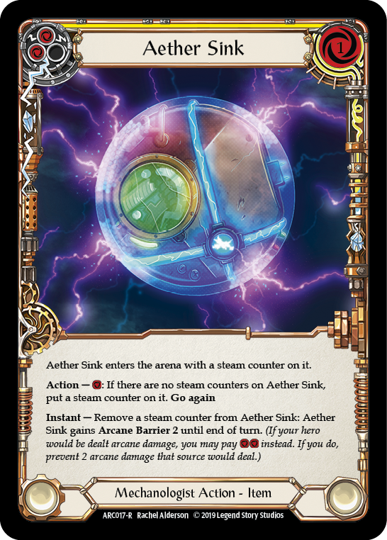 Aether Sink [ARC017-R] (Arcane Rising)  1st Edition Rainbow Foil | Galactic Gamez