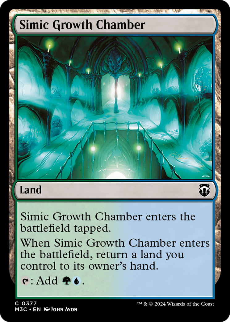 Simic Growth Chamber (Ripple Foil) [Modern Horizons 3 Commander] | Galactic Gamez