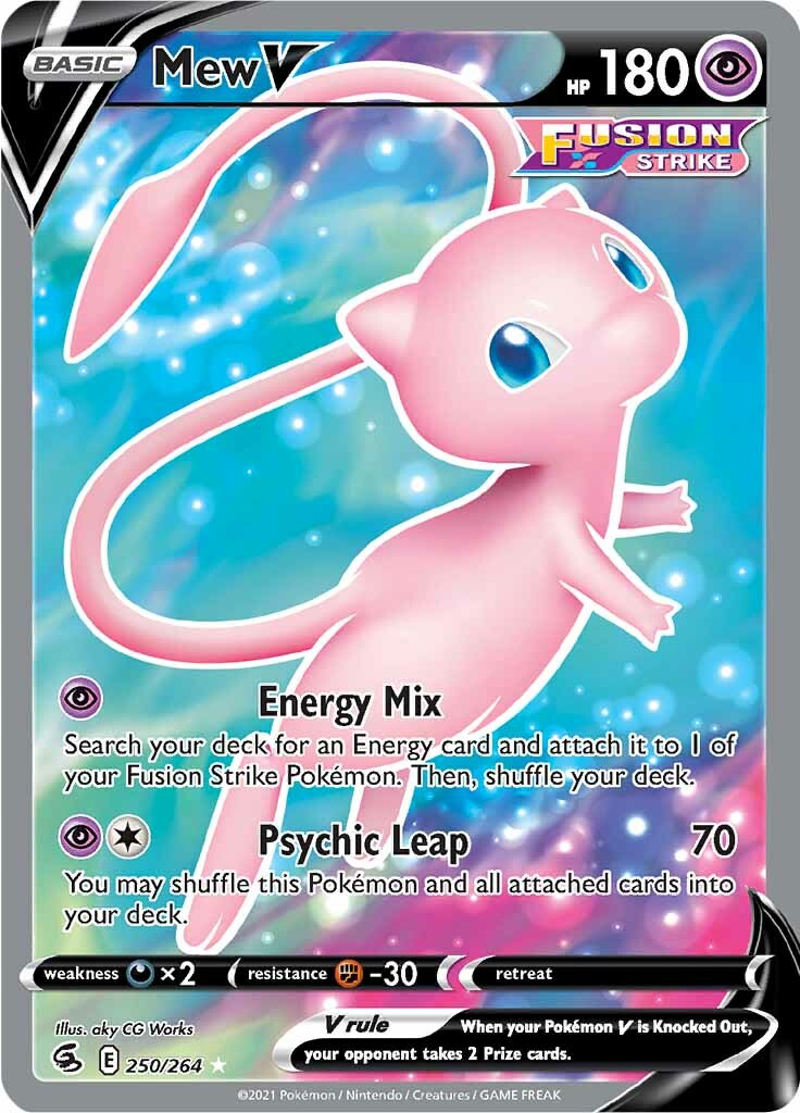 Mew V (250/264) [Sword & Shield: Fusion Strike] | Galactic Gamez