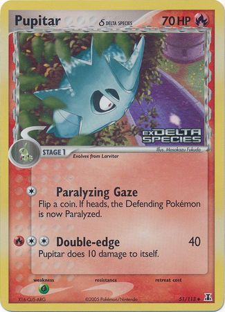 Pupitar (51/113) (Delta Species) (Stamped) [EX: Delta Species] | Galactic Gamez