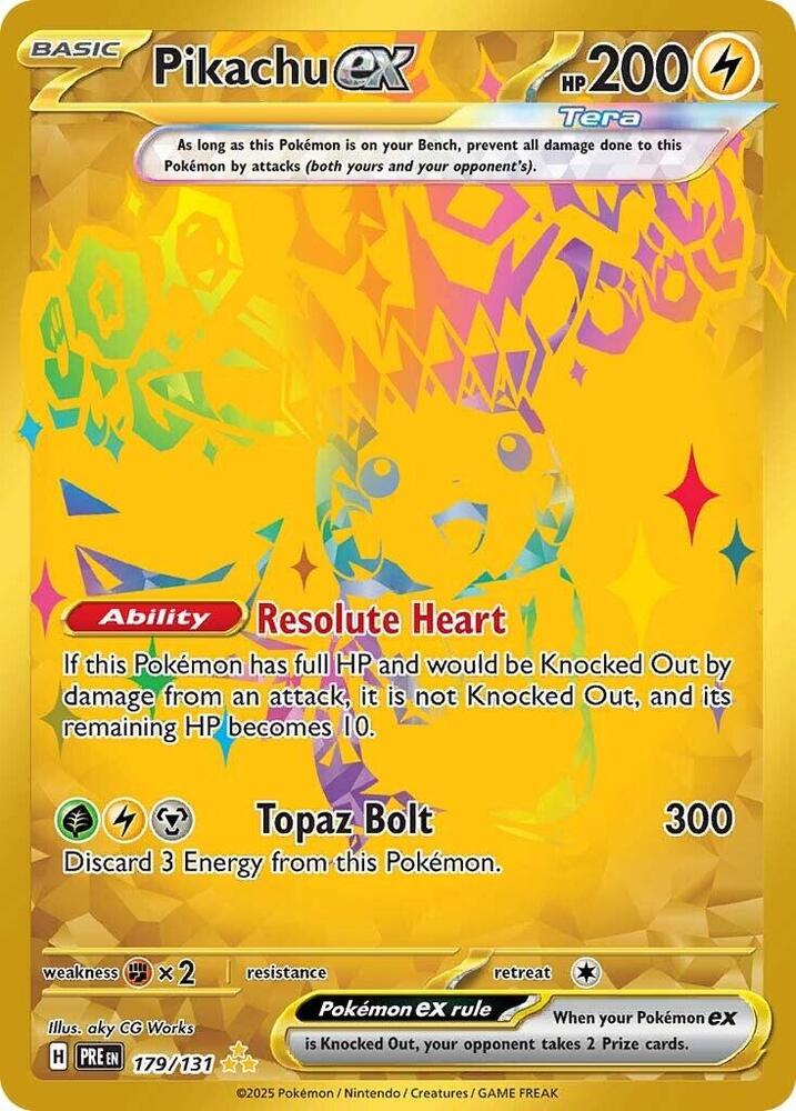 Pikachu ex (179/131) [Scarlet & Violet: Prismatic Evolutions] | Galactic Gamez