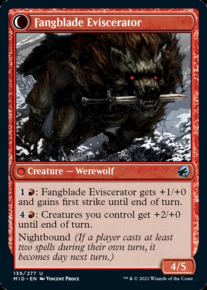 Fangblade Brigand // Fangblade Eviscerator [Innistrad: Midnight Hunt] | Galactic Gamez