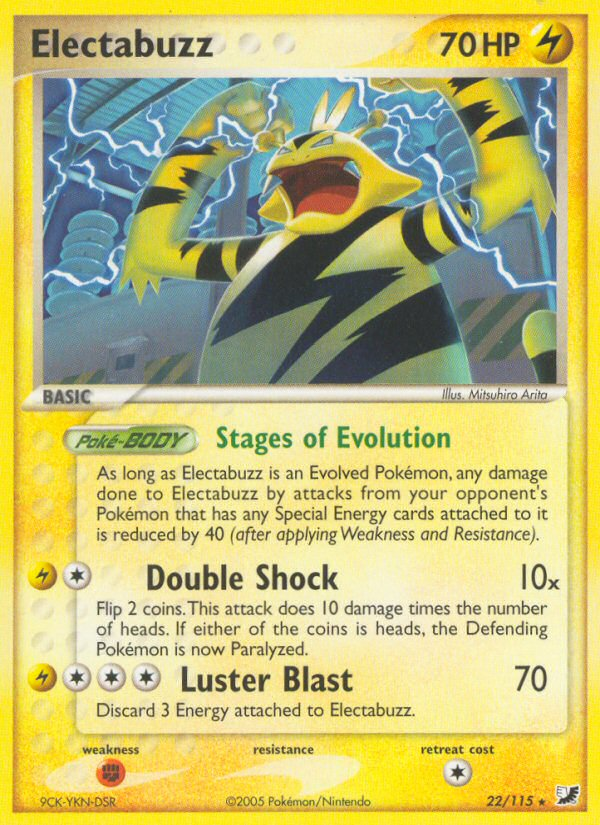 Electabuzz (22/115) [EX: Unseen Forces] | Galactic Gamez