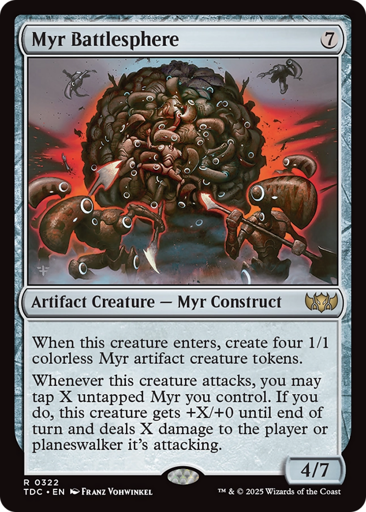 Myr Battlesphere [Tarkir: Dragonstorm Commander] | Galactic Gamez