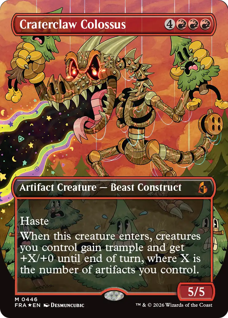 Craterclaw Colossus (Borderless) (0446) [Reality Fracture] | Galactic Gamez