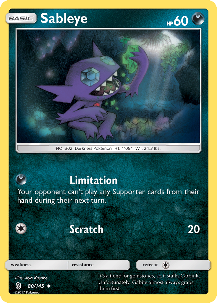 Sableye (80/145) [Sun & Moon: Guardians Rising] | Galactic Gamez