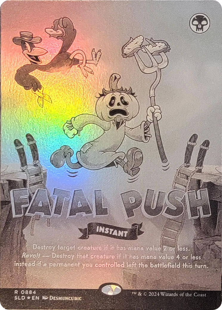 Fatal Push (0884) (Black & White Foil) [Secret Lair Drop Series] | Galactic Gamez