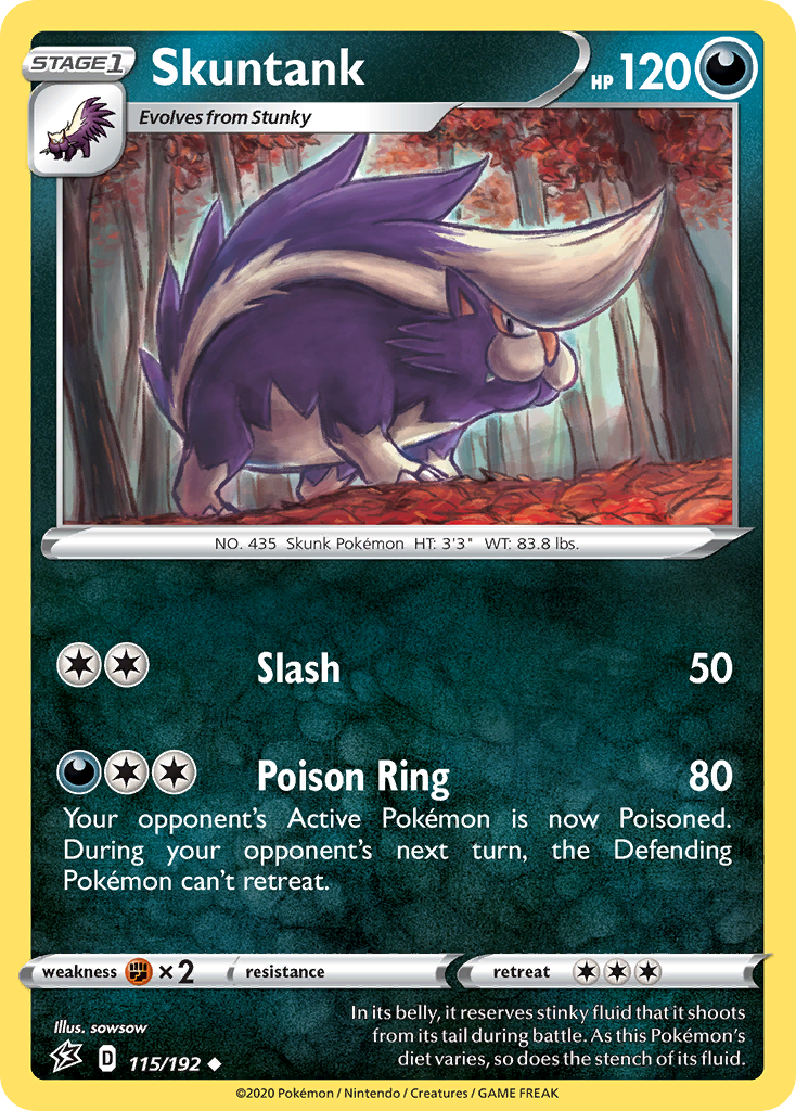 Skuntank (115/192) [Sword & Shield: Rebel Clash] | Galactic Gamez