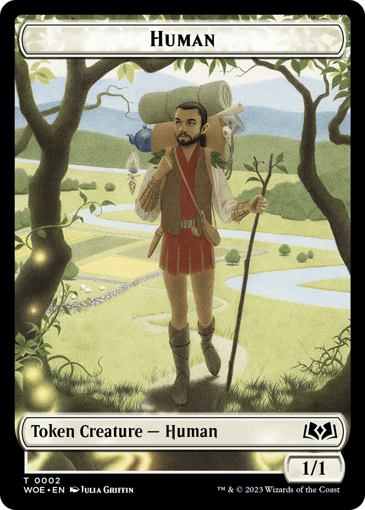 Human Token [Wilds of Eldraine Tokens] | Galactic Gamez