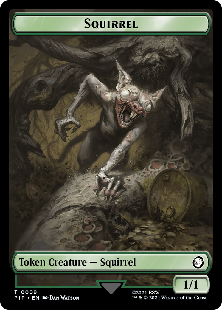 Junk // Squirrel Double-Sided Token [Fallout Tokens] | Galactic Gamez