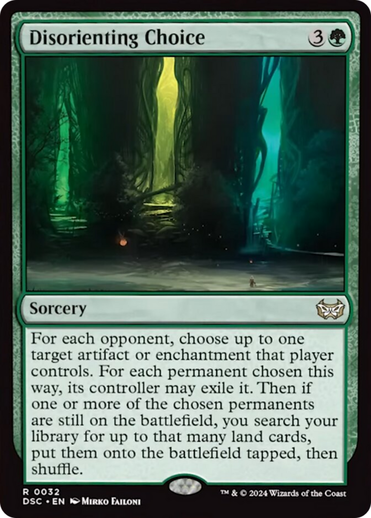 Disorienting Choice [Duskmourn: House of Horror Commander] | Galactic Gamez