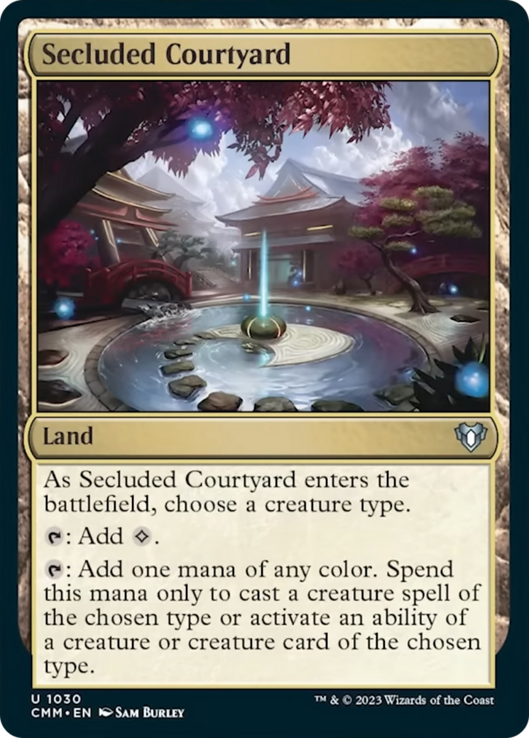 Secluded Courtyard [Commander Masters] | Galactic Gamez