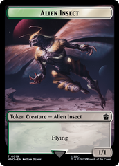 Mutant // Alien Insect Double-Sided Token [Doctor Who Tokens] | Galactic Gamez