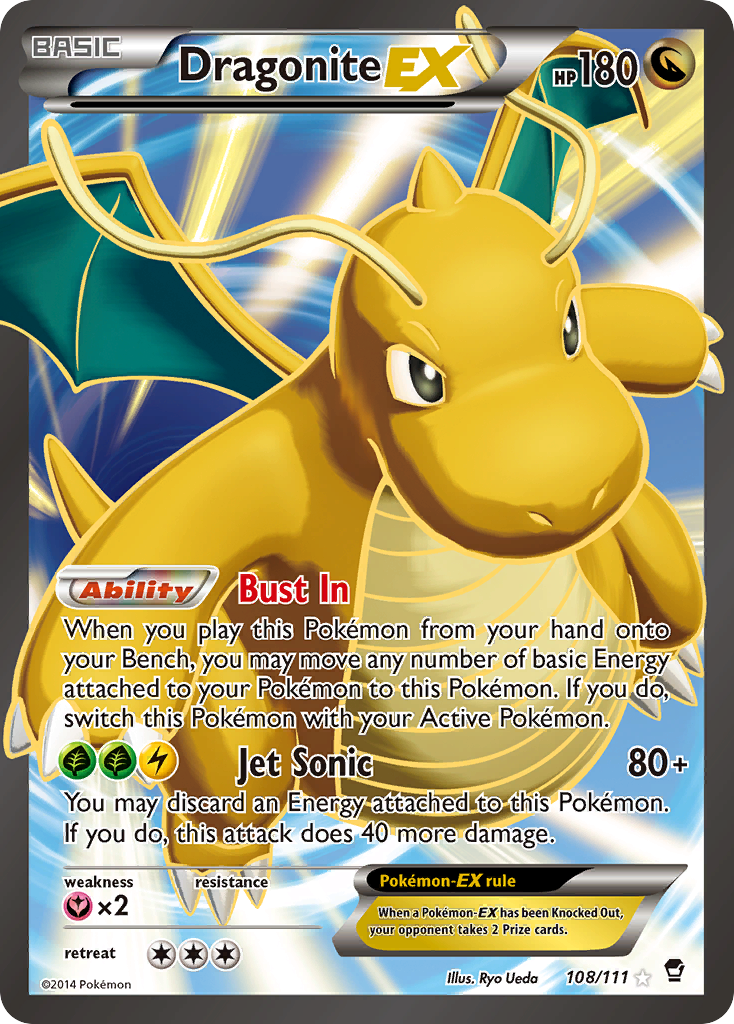 Dragonite EX (108/111) [XY: Furious Fists] | Galactic Gamez