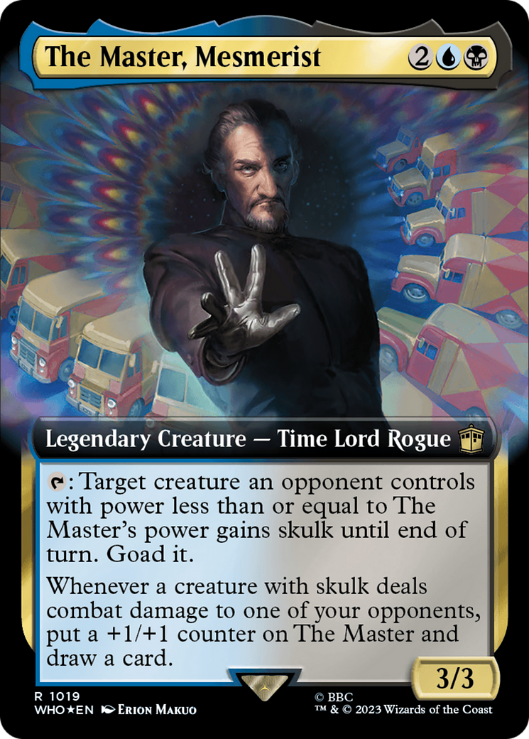 The Master, Mesmerist (Extended Art) (Surge Foil) [Doctor Who] | Galactic Gamez