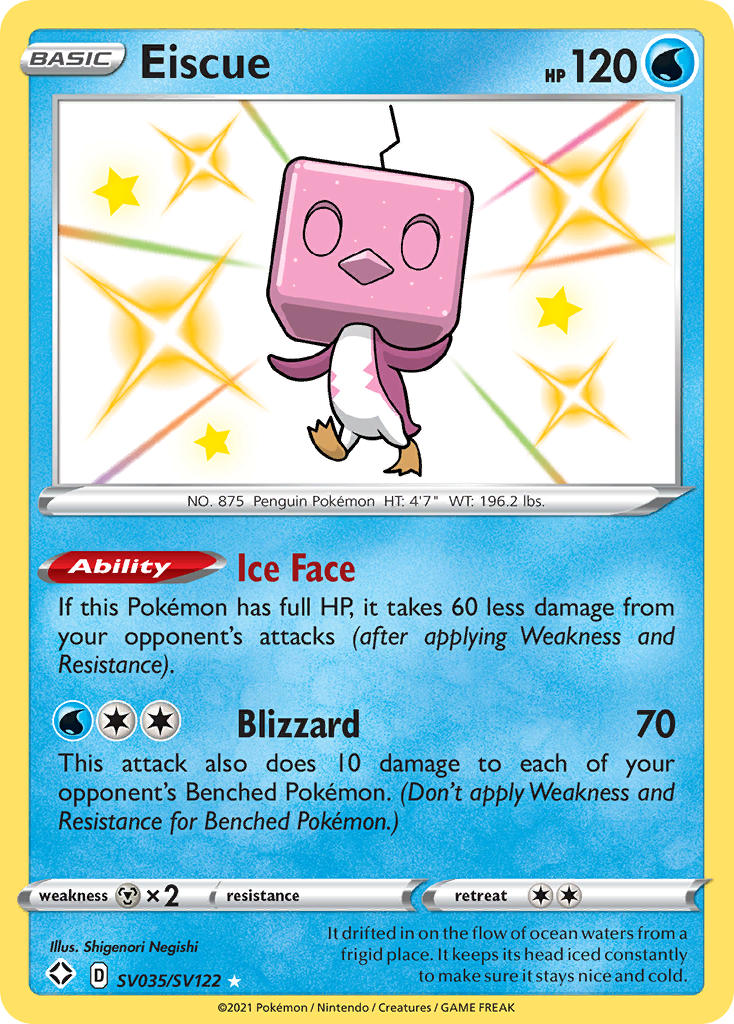 Eiscue (SV035/SV122) [Sword & Shield: Shining Fates] | Galactic Gamez