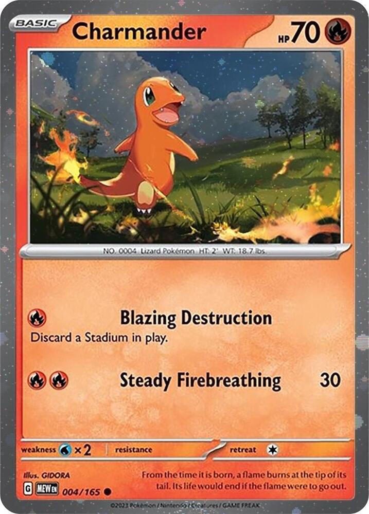 Charmander (004) (Cosmos Holo) [Scarlet & Violet: Black Star Promos] | Galactic Gamez