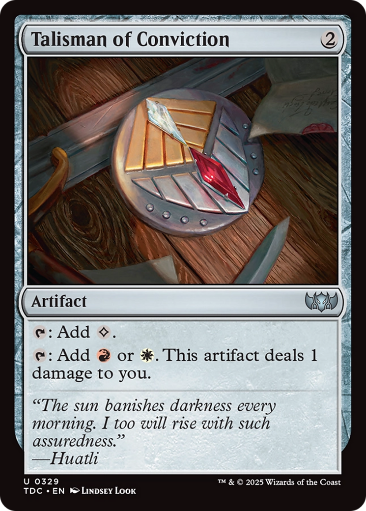 Talisman of Conviction [Tarkir: Dragonstorm Commander] | Galactic Gamez
