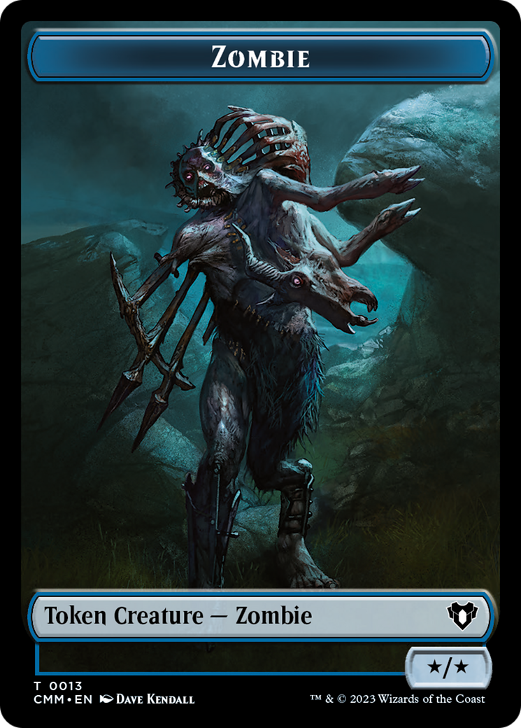 Zombie Token (13) [Commander Masters Tokens] | Galactic Gamez