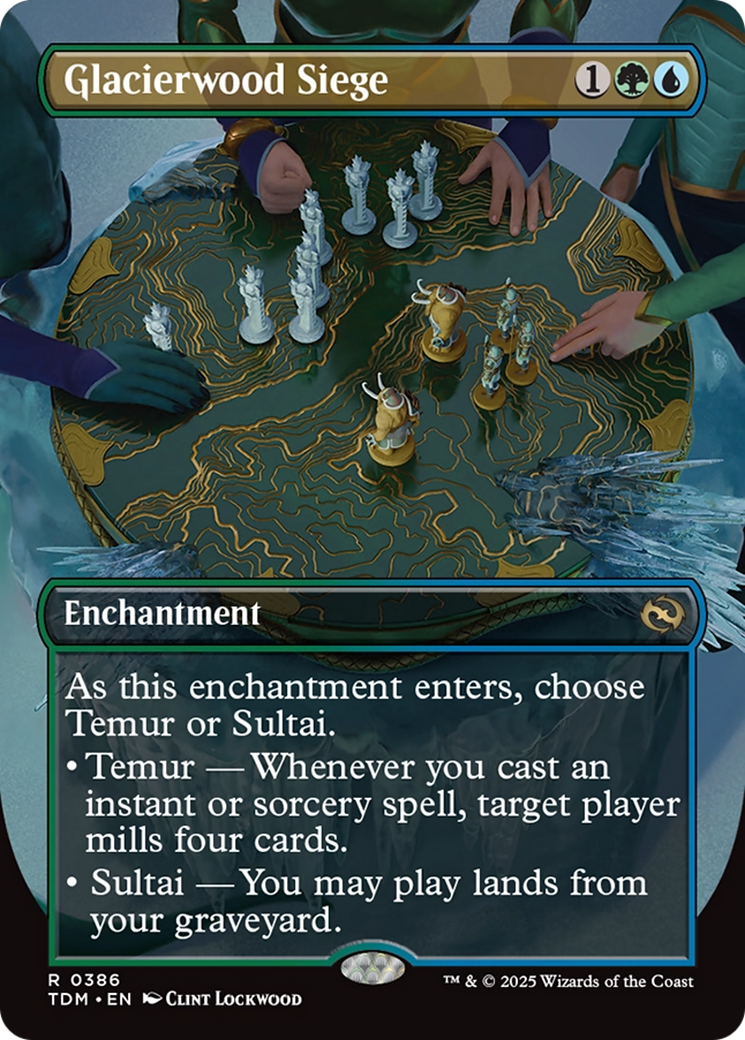 Glacierwood Siege (Borderless) [Tarkir: Dragonstorm] | Galactic Gamez