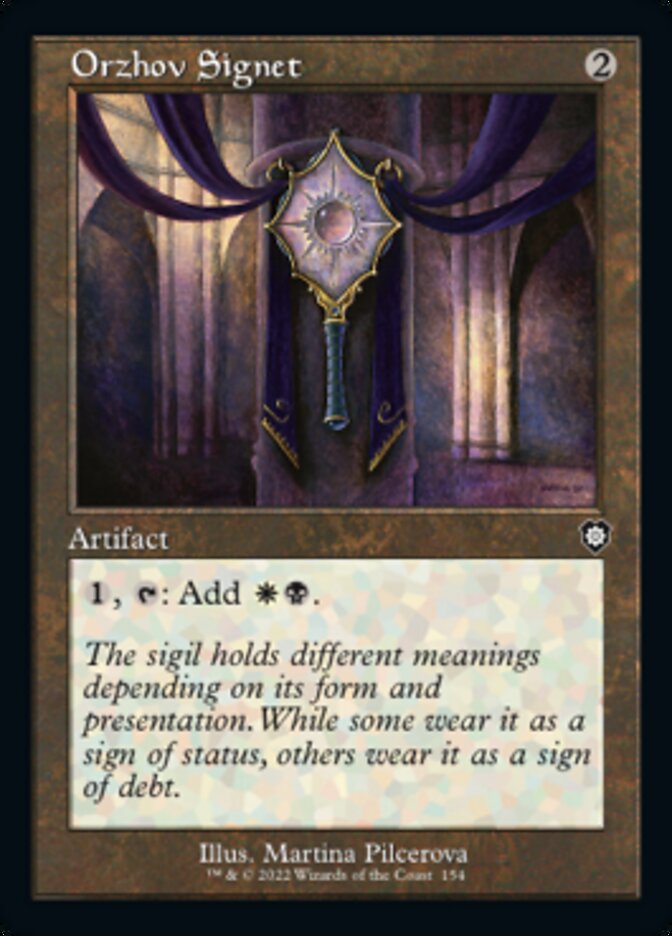 Orzhov Signet (Retro) [The Brothers' War Commander] | Galactic Gamez