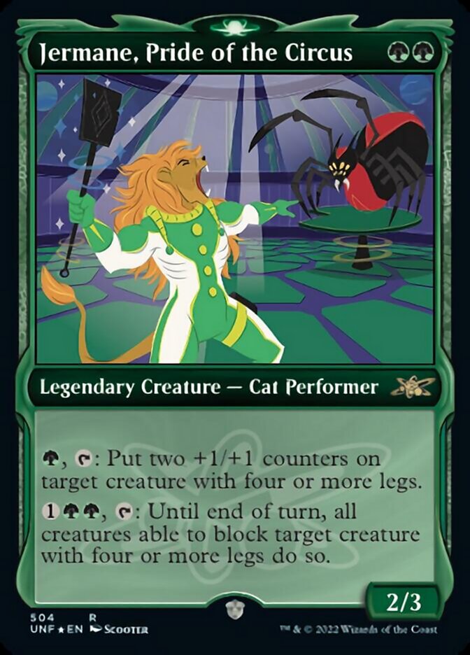 Jermane, Pride of the Circus (Showcase) (Galaxy Foil) [Unfinity] | Galactic Gamez