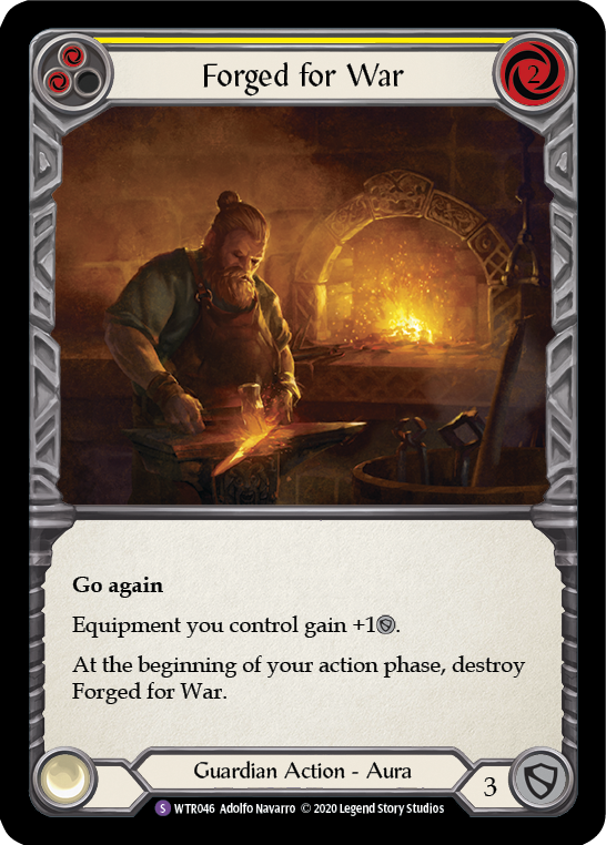 Forged for War [U-WTR046] (Welcome to Rathe Unlimited)  Unlimited Rainbow Foil | Galactic Gamez