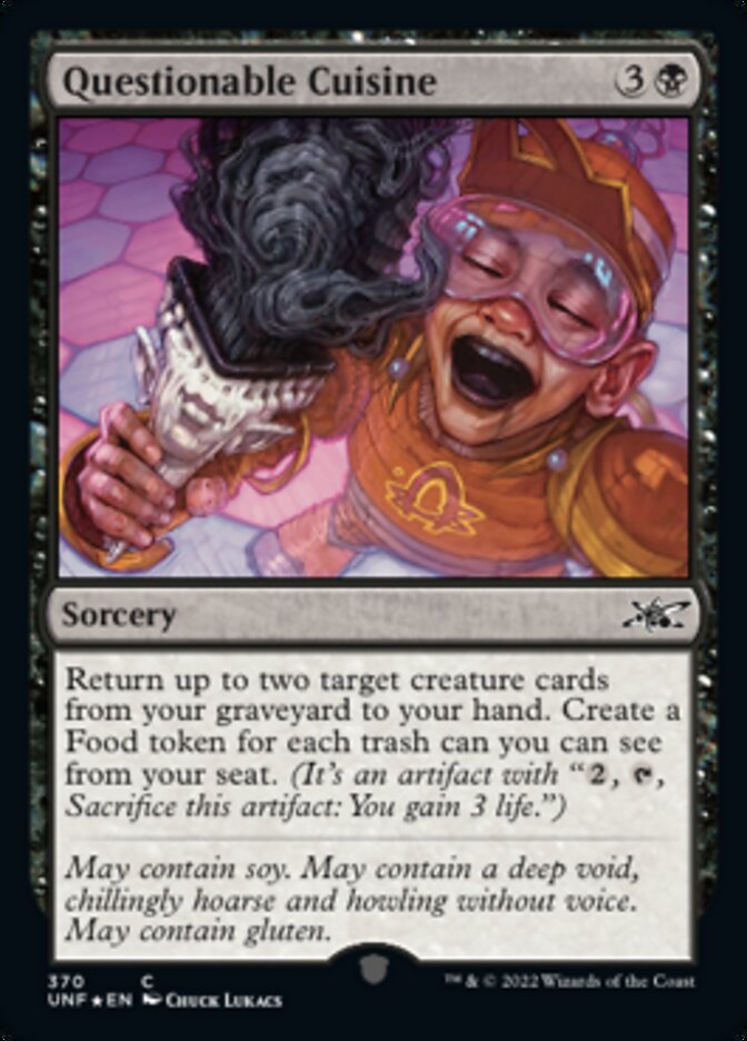 Questionable Cuisine (Galaxy Foil) [Unfinity] | Galactic Gamez