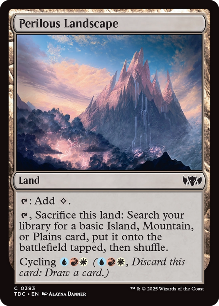 Perilous Landscape [Tarkir: Dragonstorm Commander] | Galactic Gamez