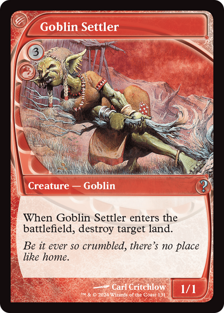 Goblin Settler (Future Sight) [Mystery Booster 2] | Galactic Gamez