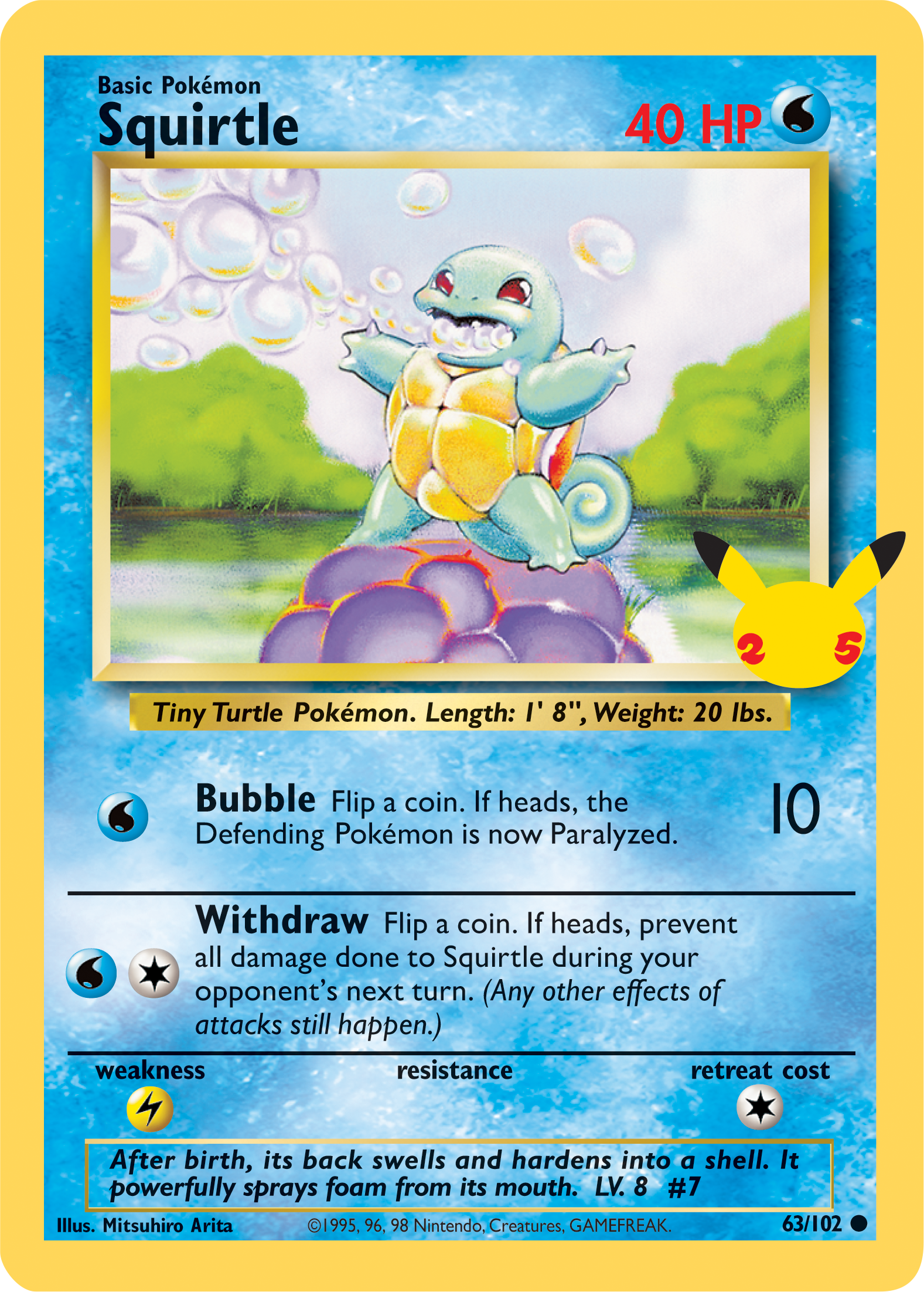 Squirtle (63/102) (Jumbo Card) [First Partner Pack] | Galactic Gamez