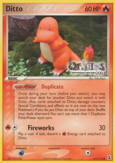 Ditto (61/113) (Origins Game Fair 2007) [EX: Delta Species] | Galactic Gamez