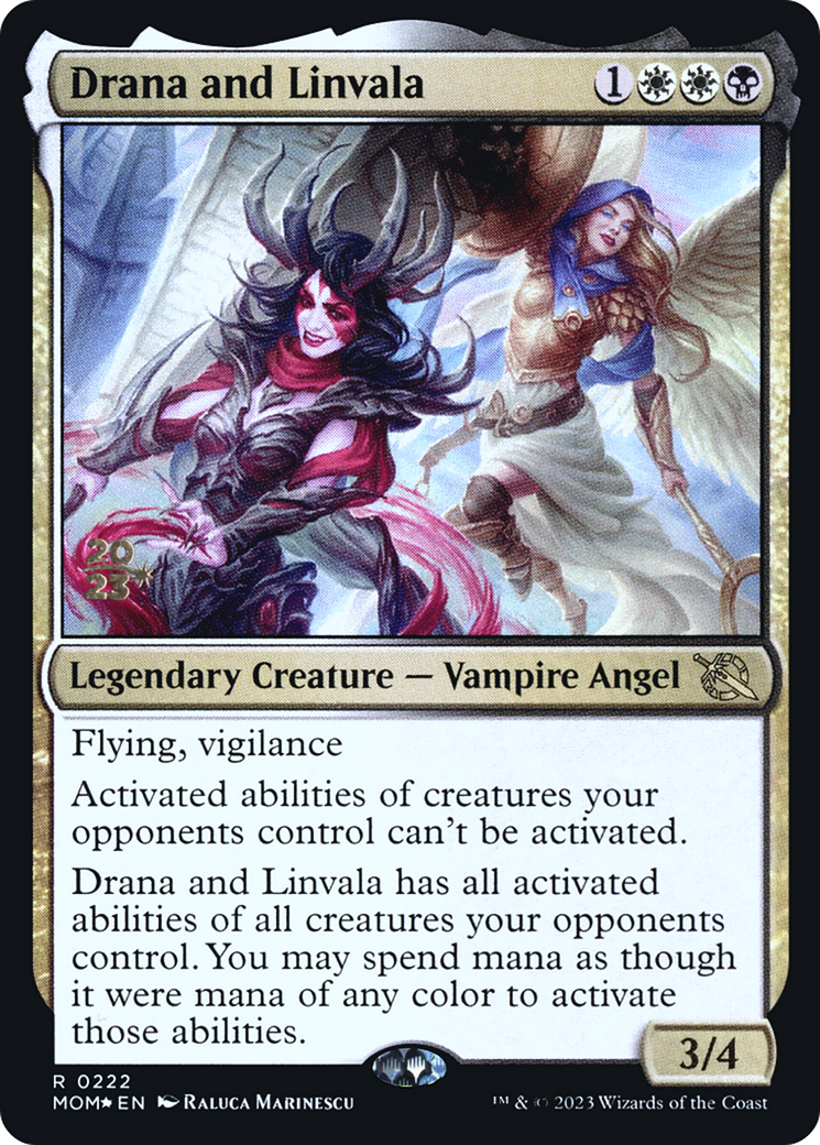 Drana and Linvala [March of the Machine Prerelease Promos] | Galactic Gamez