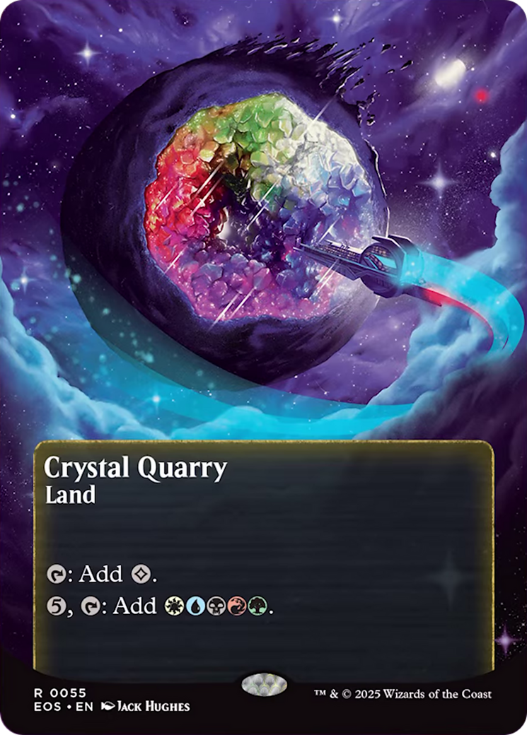 Crystal Quarry (0055) (Borderless) [Edge of Eternities: Stellar Sights] | Galactic Gamez