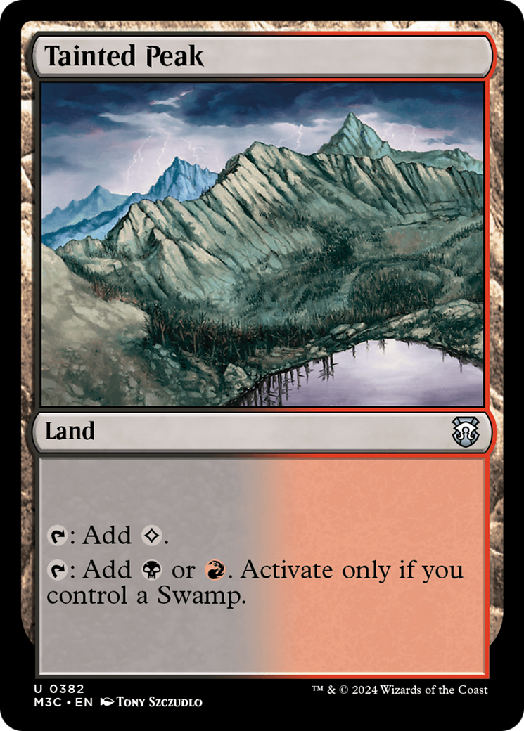 Tainted Peak (Ripple Foil) [Modern Horizons 3 Commander] | Galactic Gamez