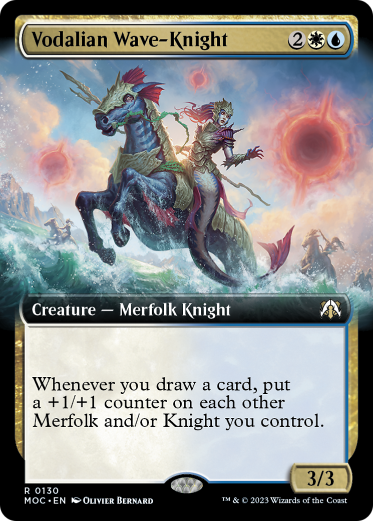 Vodalian Wave-Knight (Extended Art) [March of the Machine Commander] | Galactic Gamez