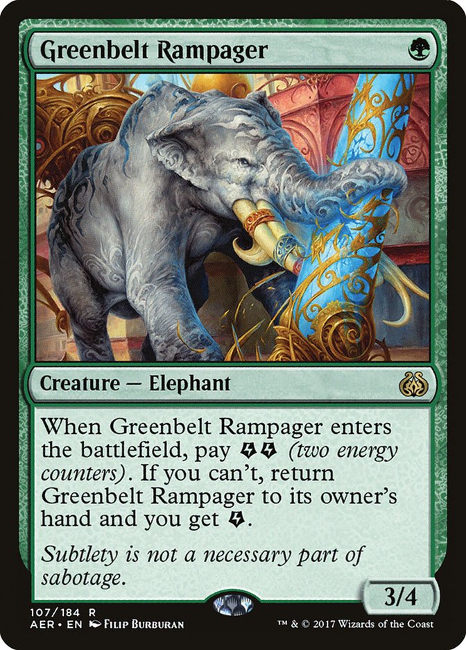 Greenbelt Rampager [Aether Revolt] | Galactic Gamez